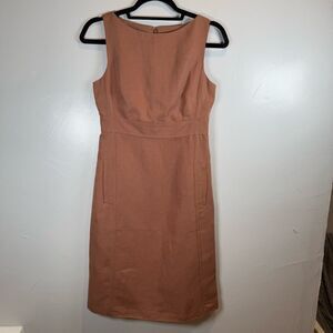 Ann Taylor Tan Sleeveless Cotton Dress Size 0 New With Tags